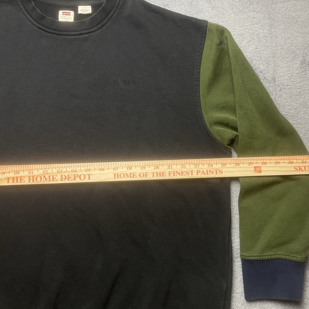 Levis Sweatshirt Crewneck Pullover Men's Size Large Multicolor Trendy Preppy - Picture 4 of 16